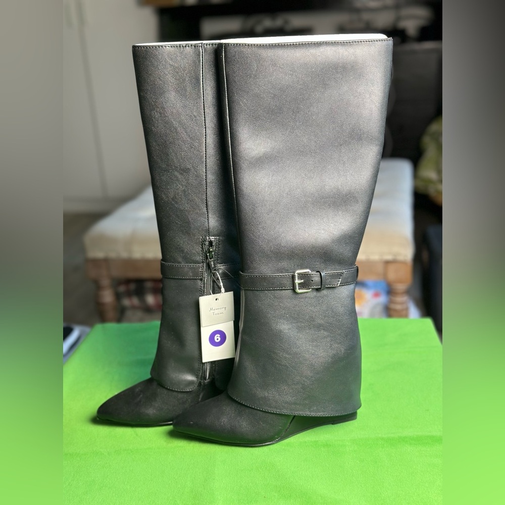 Women’s Knee High Black Boots -6